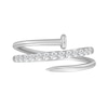 Thumbnail Image 3 of 1/3 CT. T.W. Diamond Spiral Nail Ring in 10K White Gold