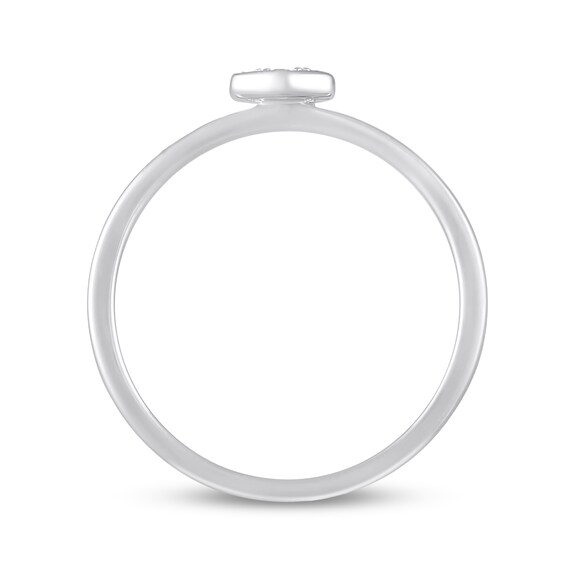 1/10 CT. T.w. Hexagon Multi-Diamond Ring in 10K White Gold