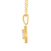 Thumbnail Image 3 of 1/4 CT. T.W. Baguette Diamond Rectangle Frame Pendant in 10K Gold