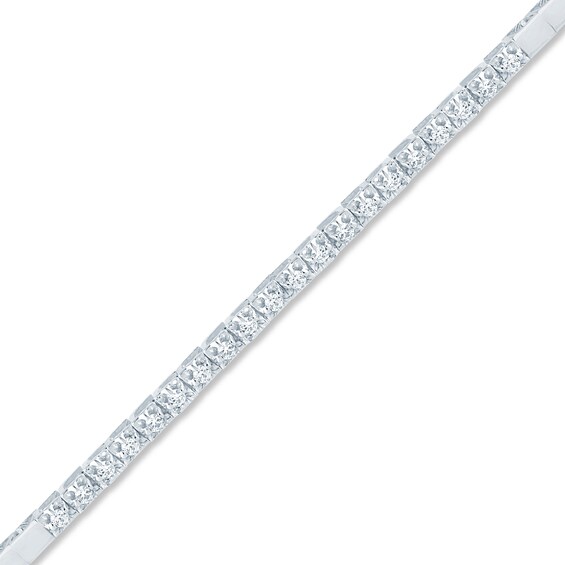 1/5 CT. T.w. Diamond Line Bracelet in 10K White Gold