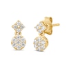 Thumbnail Image 1 of 1/3 CT. T.W. Multi-Diamond Dangle Drop Earrings in 10K Gold