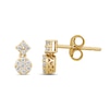 Thumbnail Image 2 of 1/3 CT. T.W. Multi-Diamond Dangle Drop Earrings in 10K Gold