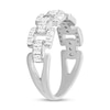 Thumbnail Image 2 of 1/2 CT. T.W. Diamond Chain Link Ring in 10K White Gold