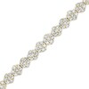 Thumbnail Image 2 of 2 CT. T.W. Multi-Diamond Floral Line Bracelet in 10K Gold