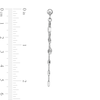 Thumbnail Image 2 of Flat Mirror Chain Link Drop Earrings in Solid Sterling Silver