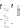Thumbnail Image 2 of 15.45mm Diamond-Cut Oval Hoop Earrings in Hollow Sterling Silver