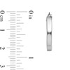 Thumbnail Image 2 of 21.5mm Square Tube Hoop Earrings in Hollow Sterling Silver