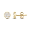 Thumbnail Image 2 of 1/4 CT. T.W. Baguette and Round Certified Lab-Grown Multi-Diamond Stud Earrings in 14K Gold (F/SI2)