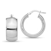 Thumbnail Image 1 of 21.0mm Domed Hoop Earrings in Hollow Sterling Silver