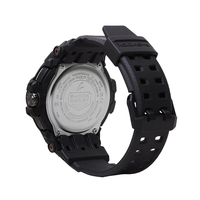 Main Image 2 of Men’s Casio G-Shock Master of G Gravitymaster Solar-Powered Black Resin Strap Watch with Black Dial (Model: GRB300-1A)