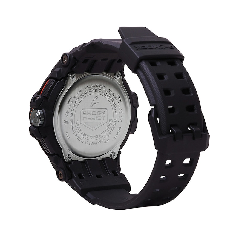Main Image 2 of Men’s Casio G-Shock Master of G Gravitymaster Solar-Powered Resin Watch with Black and Orange Dial (Model: GRB300-1A4)