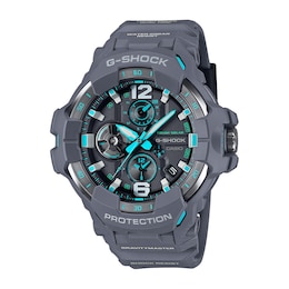 Men’s Casio G-Shock Master of G Gravitymaster Solar-Powered Resin Watch with Black and Blue Dial (Model: GRB300-8A2)