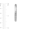 Thumbnail Image 2 of 36.0mm Textured Hoop Earrings in Hollow Sterling Silver