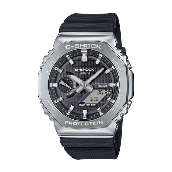 Men's Casio G-Shock Classic Solar-Powered Analog Digital Strap Watch with Black Dial (Model: Gbm2100-1A)