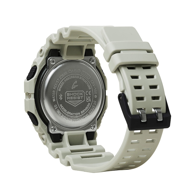Main Image 2 of Men’s Casio G-Shock G-LIDE Surf Digital Sand Grey Resin Strap Watch with Octagonal Black Dial (Model: GBX100-8)
