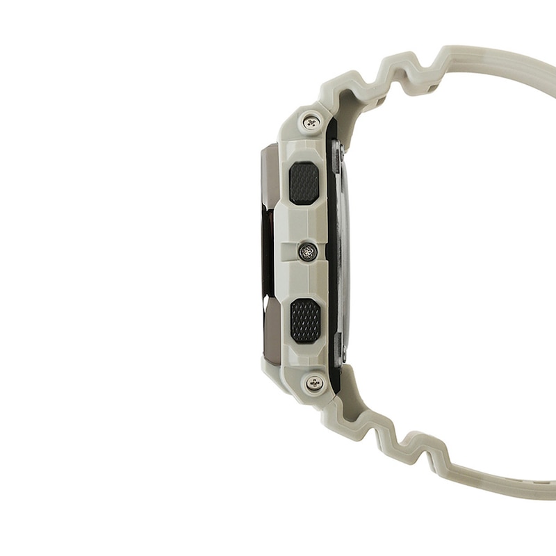 Main Image 3 of Men’s Casio G-Shock G-LIDE Surf Digital Sand Grey Resin Strap Watch with Octagonal Black Dial (Model: GBX100-8)