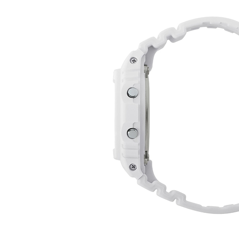 Main Image 3 of Men’s Casio G-Shock Beach Time Digital White Resin Strap Watch with Octagonal Dial (Model: DW5600TL-7)