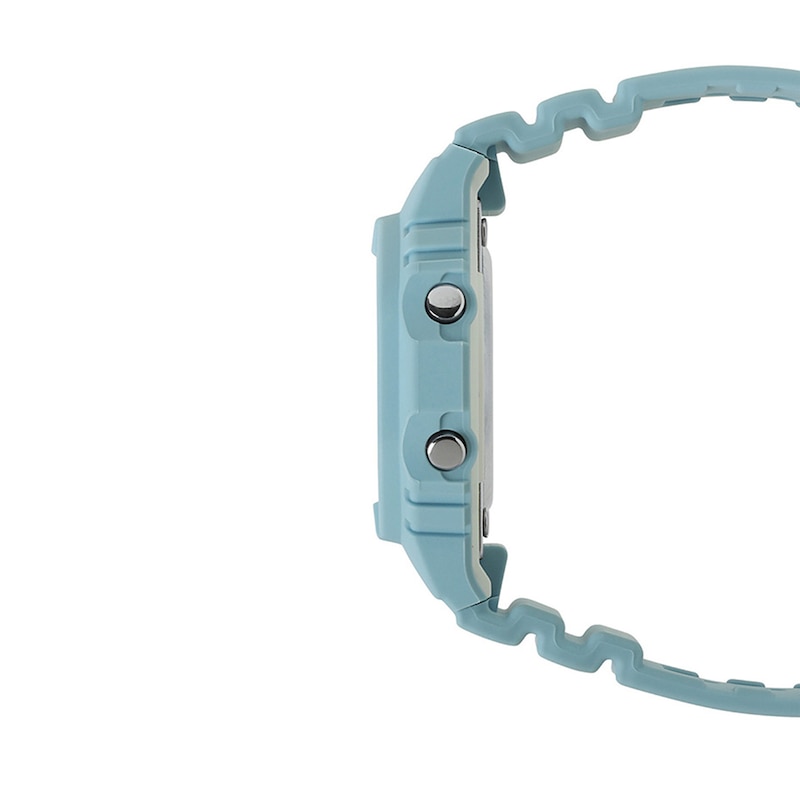 Main Image 3 of Ladies’ Casio G-Shock G-LIDE Surf Digital Light Blue Resin Strap Watch with Octagonal Dial (Model:GLXS5600-2)