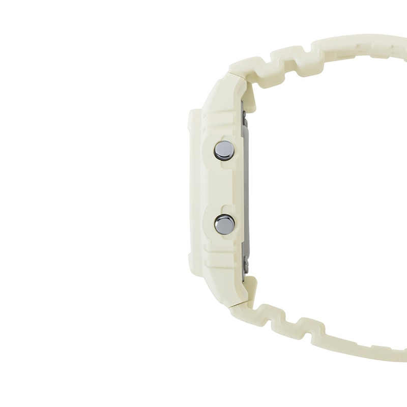 Main Image 3 of Ladies’ Casio G-Shock G-LIDE Surf Digital White Resin Strap Watch with Octagonal Dial (Model: GLXS5600-7B)