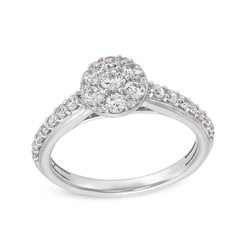 Main Image 1 of 3/4 CT. T.W. Multi-Diamond Engagement Ring in 14K White Gold
