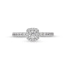 Thumbnail Image 4 of 3/4 CT. T.W. Diamond Cushion-Shaped Frame Engagement Ring in 14K White Gold