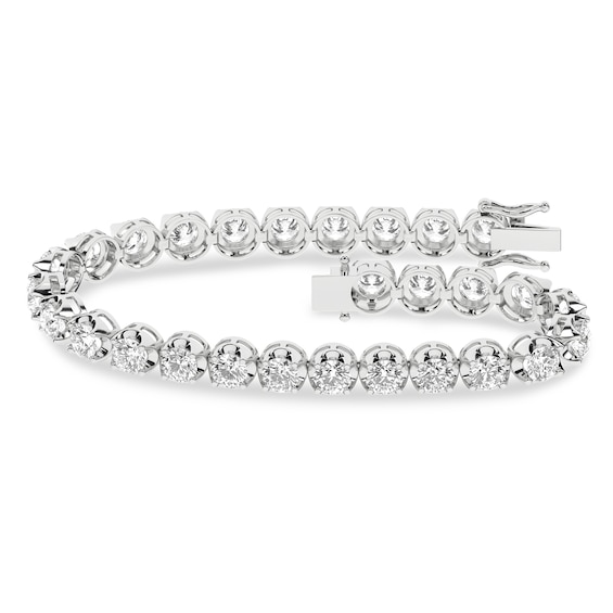 10 CT. T.w. Certified Lab-Grown Diamond Tennis Bracelet in 14K White Gold (F/Si2) - 7.25â