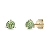 Thumbnail Image 1 of 5.0mm Peridot Solitaire Martini Stud Earrings in 10K Gold
