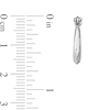 Thumbnail Image 2 of Puffed Geometric Knife Edge Huggie Hoop Earrings in Solid Sterling Silver