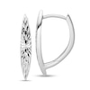 Thumbnail Image 1 of Diamond-Cut Marquise-Shaped Earrings in Hollow Sterling Silver