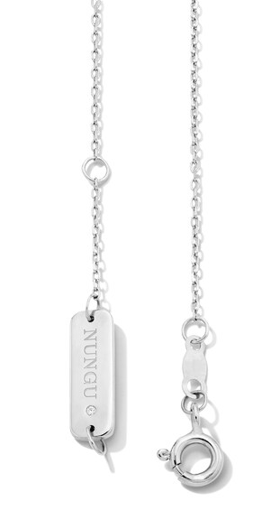 Zales x Nungu 3/4 CT. T.w. Diamond Station Circle Necklace in 14K White Gold