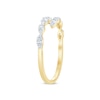 Thumbnail Image 3 of 1/4 CT. T.W. Diamond Bypass Ring in Sterling Silver with 14K Gold Plate