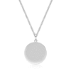 Thumbnail Image 3 of 24.0mm Black Quartz Oxidized Tiger Frame Pendant in Sterling Silver - 24”