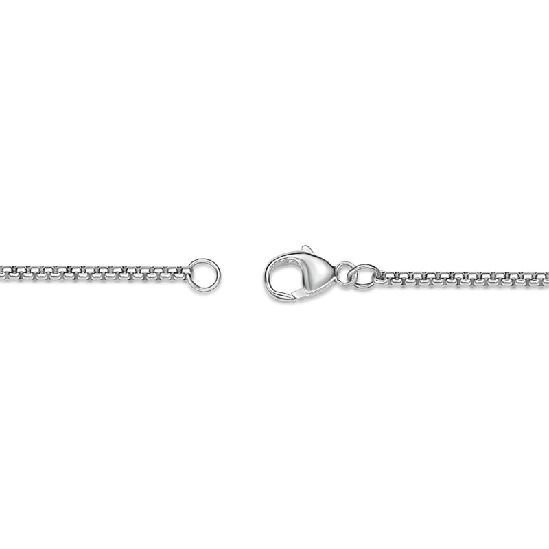Main Image 4 of 24.0mm Black Quartz Oxidized Tiger Frame Pendant in Sterling Silver - 24”