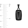 Thumbnail Image 6 of Elongated Cushion-Shaped Onyx Pendant in Stainless Steel with Black Ion Plate - 24”