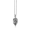 Thumbnail Image 3 of Antique-Finish Lion Head Pendant in Stainless Steel - 24”