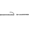 Thumbnail Image 4 of 7.5mm Antique-Finish Mariner Chain Necklace in Solid Stainless Steel with Black Ion Plate - 22”