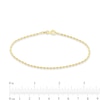Thumbnail Image 4 of 1.5mm Long Bead Chain Bracelet in Solid 14K Gold - 7.5"