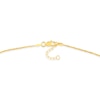 Thumbnail Image 3 of 1.15mm Diamond-Cut Brilliance Bead Station Curb Chain Anklet in Solid 14K Gold - 10"