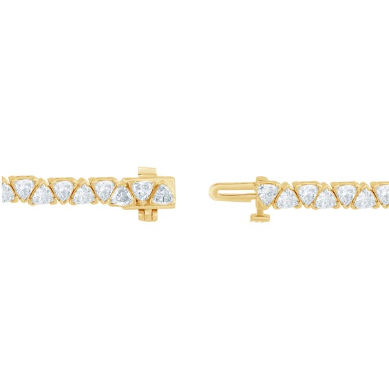 5-1/2 CT. T.w. Trillion-Cut Certified Lab-Grown Diamond Alternating Tennis Bracelet in 14K Gold (F/Vs2)