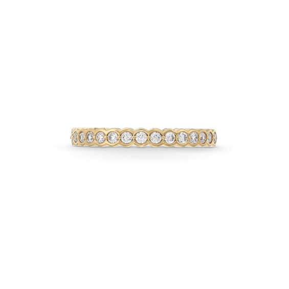 1/4 CT. T.w. Diamond Scallop Edge Anniversary Band in 14K Gold