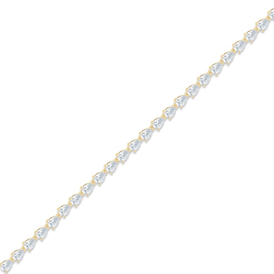 3-1/3 CT. T.w. Pear-Shaped Certified Lab-Grown Diamond Tennis Bracelet in 14K Gold (F/Si2)