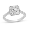 Thumbnail Image 1 of Collector’s Edition Enchanted Disney The Princess and the Frog Diamond Double Frame Engagement Ring in 14K White Gold