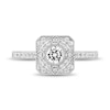 Thumbnail Image 4 of Collector’s Edition Enchanted Disney The Princess and the Frog Diamond Double Frame Engagement Ring in 14K White Gold
