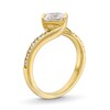 Thumbnail Image 3 of 1-1/2 CT. T.W. Tilted Princess-Cut Certified Lab-Grown Diamond Bypass Shank Engagement Ring in 14K Gold (F/VS2)