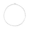 Thumbnail Image 1 of 3.0mm Diamond-Cut Paper Clip Chain Necklace in Hollow Sterling Silver - 20"