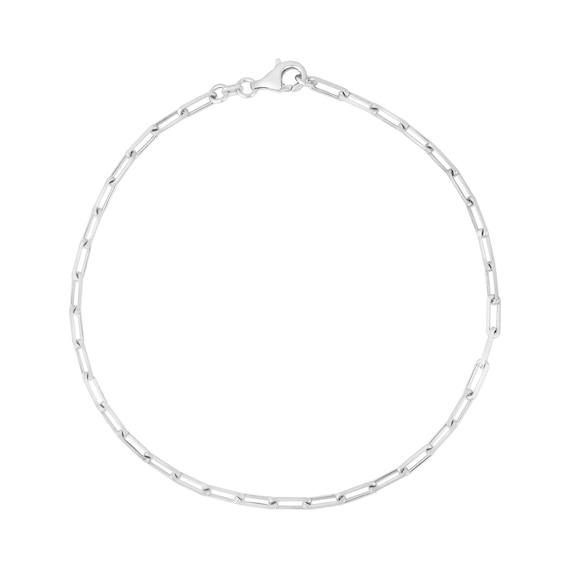 3.0mm Diamond-Cut Paper Clip Chain Necklace in Hollow Sterling Silver - 20"