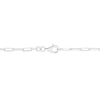Thumbnail Image 2 of 3.0mm Diamond-Cut Paper Clip Chain Necklace in Hollow Sterling Silver - 20"