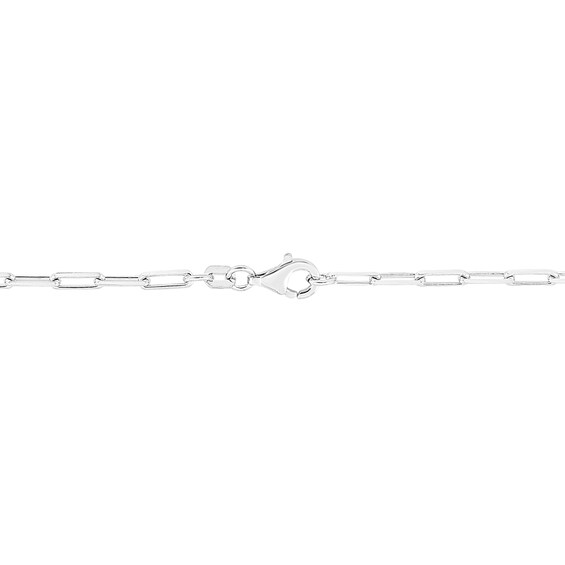 3.0mm Diamond-Cut Paper Clip Chain Necklace in Hollow Sterling Silver - 18"