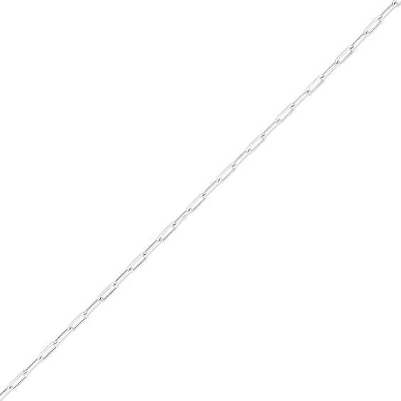 3.0mm Diamond-Cut Paper Clip Chain Necklace in Hollow Sterling Silver - 18"