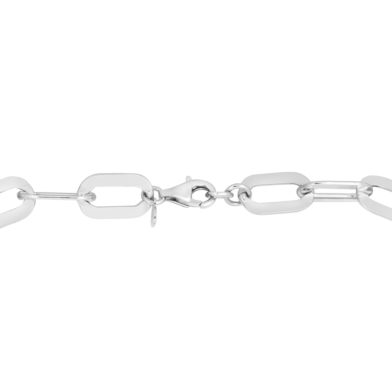 Main Image 3 of 10.3mm Paper Clip Chain Bracelet in Hollow Sterling Silver - 8"